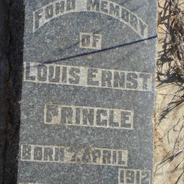 PRINGLE Louis Ernst 1912-1912