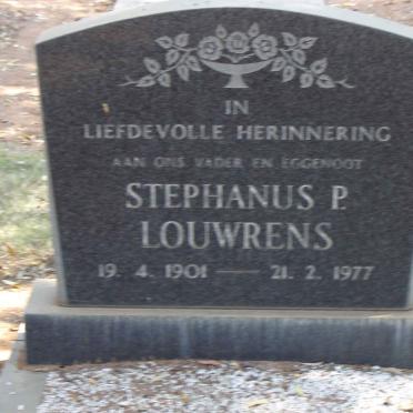 LOUWRENS Stephanus P. 1901-1977