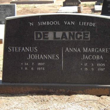LANGE Stefanus Johannes, de 1897-1976 & Anna Margaretha Jacoba 1905-1987