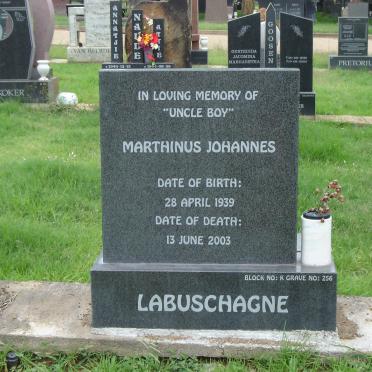 LABUSCHAGNE Marthinus Johannes 1939-2003