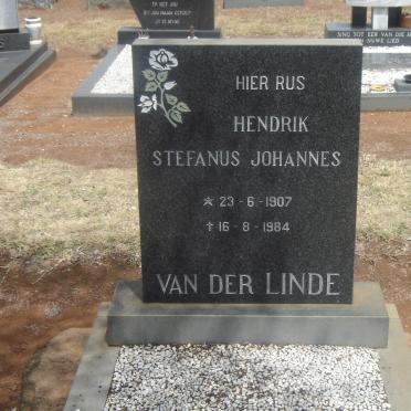 LINDE Hendrik Stefanus Johannes, van der 1907-1984