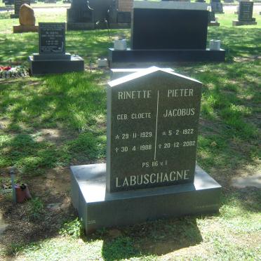LABUSCHAGNE Pieter Jacobus 1922-2002 &amp; Rinette CLOETE 1929-1988