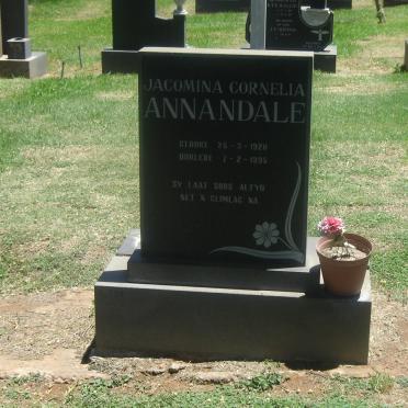 ANNANDALE Jacomina Cornelia 1920-1995