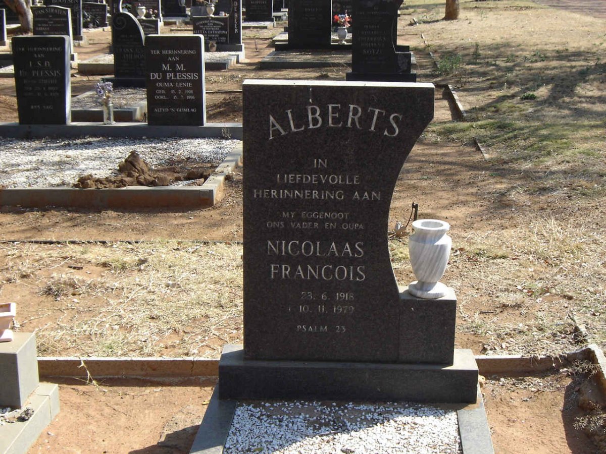 ALBERTS Nicolaas Francois