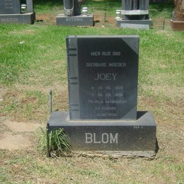 BLOM Joey 1929-199?