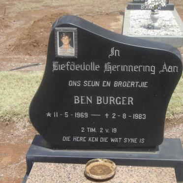 BURGER Ben 1969-1983