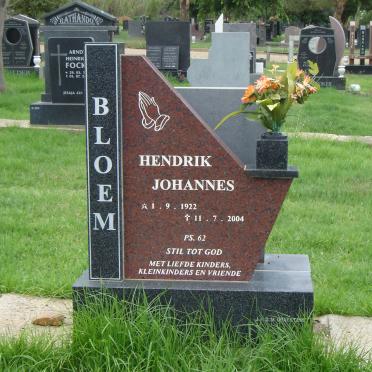 BLOEM Hendrik Johannes 1922-2004