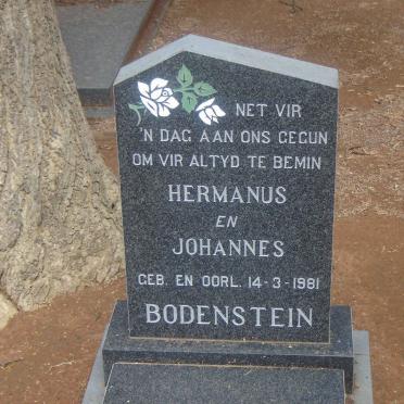 BODENSTEIN Hermanus  Johannes