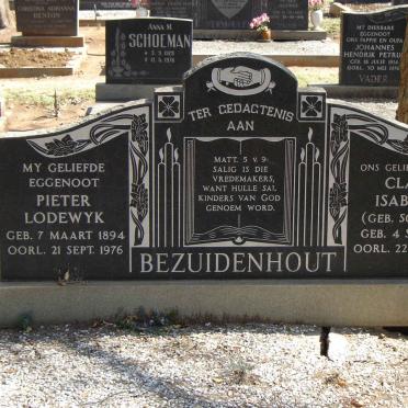 BEZUIDENHOUT Pieter Lodewyk
