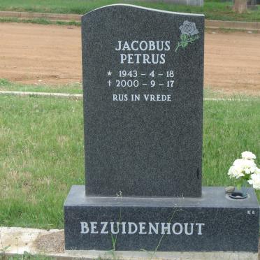 BEZUIDENHOUT Jacobus Petrus 1943-2000