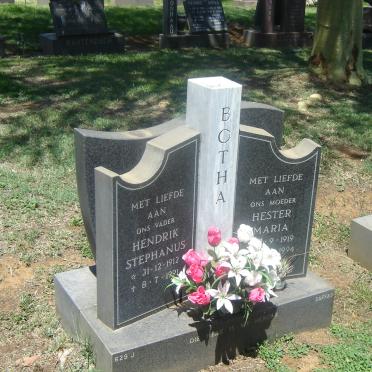 BOTHA Hendrik Stephanus 1912-1991 &amp; Hester Maria 1919-1994