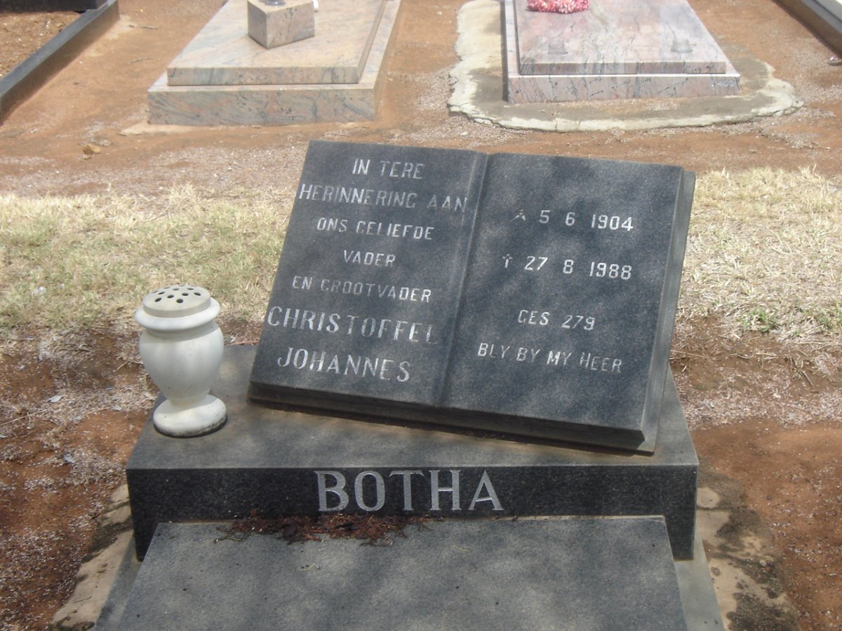 BOTHA Christoffel Johannes 1904-1988