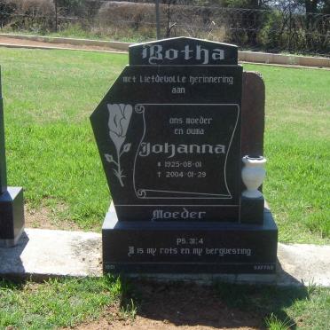 BOTHA Johanna 1925-2004