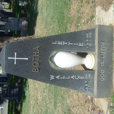 BOTHA Wallace 1910-1985 &amp; Lettie 1917-1998