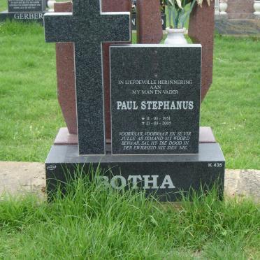 BOTHA Paul Stephanus 1951-2005