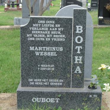 BOTHA Marthinus Wessel 1943-2001