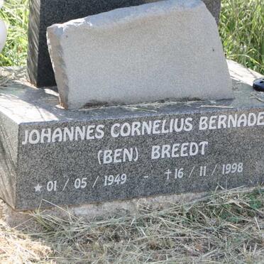 BREEDT Johannes Cornelius Bernades 1949-1998