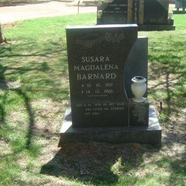 BARNARD Susara Magdalena 1919-1986