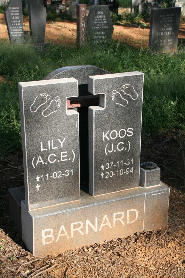 BARNARD J.C. 1931-1994 & A.C.E. 1931-