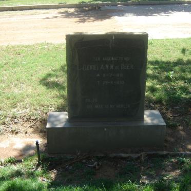 BEER A.M.M, de 1891-1969