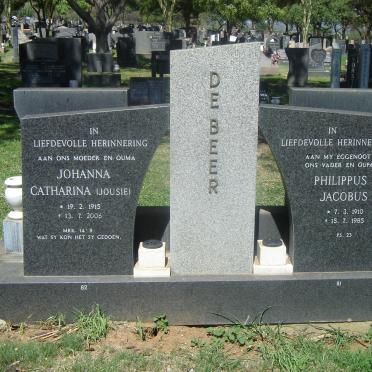 BEER Philippus Jacobus 1910-1985 &amp; Johanna Catharina 1915-2006