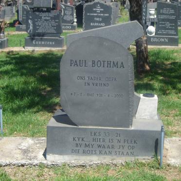 BOTHMA Paul 1940-2000