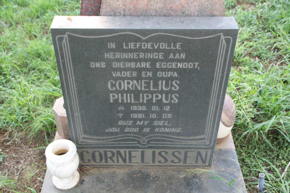 CORNELISSEN Cornelius Philippus 1930-1991