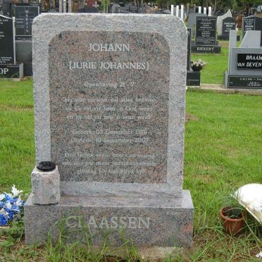 CLAASSEN  Jurie Johannes 1976-2007