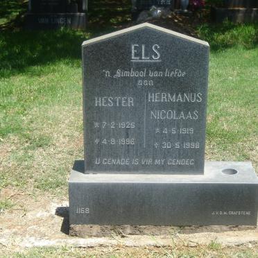 ELS Hermanus Nicolaas 1919-1998 &amp; Hester 1925-1996