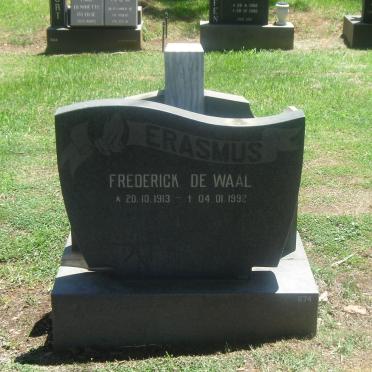 ERASMUS Frederick De Waal 1913-1992