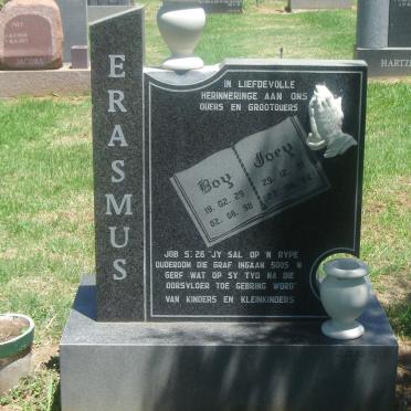 ERASMUS Boy 1929-1998 &amp; Joey 19311-2004