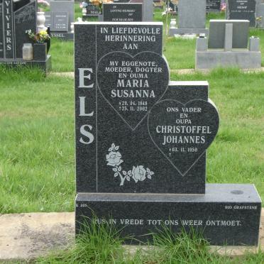 ELS Christoffel Johannes 1950-  &amp; Maria Susanna 1948-2002