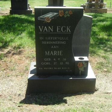 ECK Marie, van 1926-1990