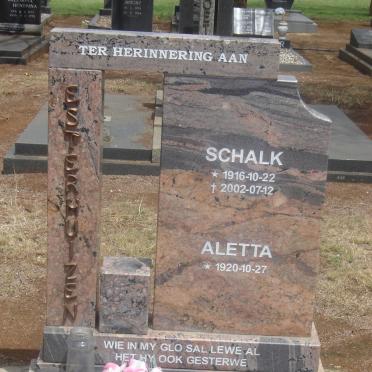 ESTERHUIZEN Schalk 1916-2002 &amp; Aletta 1920-