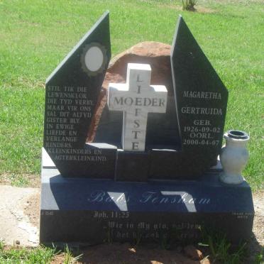 FENSHAW Magaretha Gertruida 1926-2000