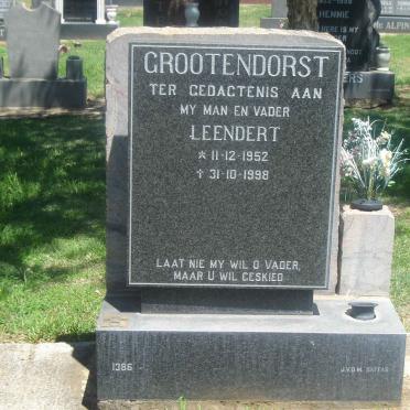 GROOTENDORST Leendert 1952-1998
