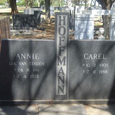 HOFFMAN Carel 1905-1988 &amp; Annie VAN STADEN 1911-1978