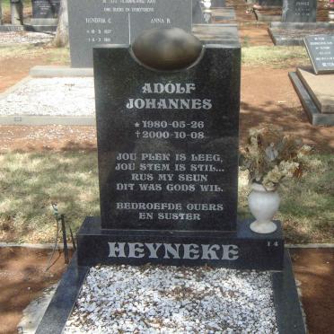 HEYNEKE Adolf Johannes 1980-2000