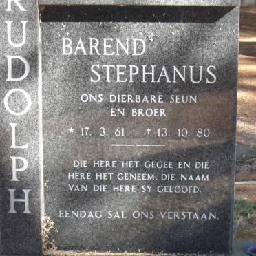 RUDOLPH Barend Stephanus 1961-1980