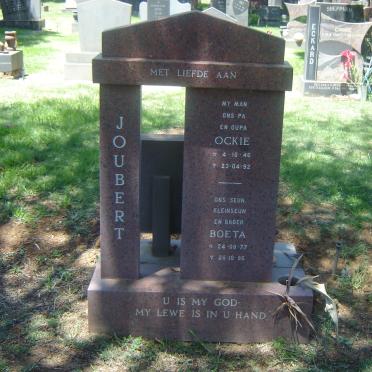 JOUBERT Ockie 1946-1992 :: Joubert Boeta 19977-1996