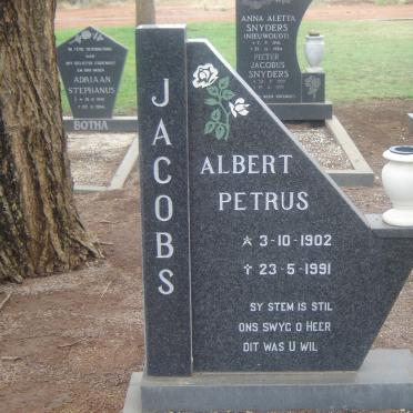 JACOBS Albert Petrus 1902-1991