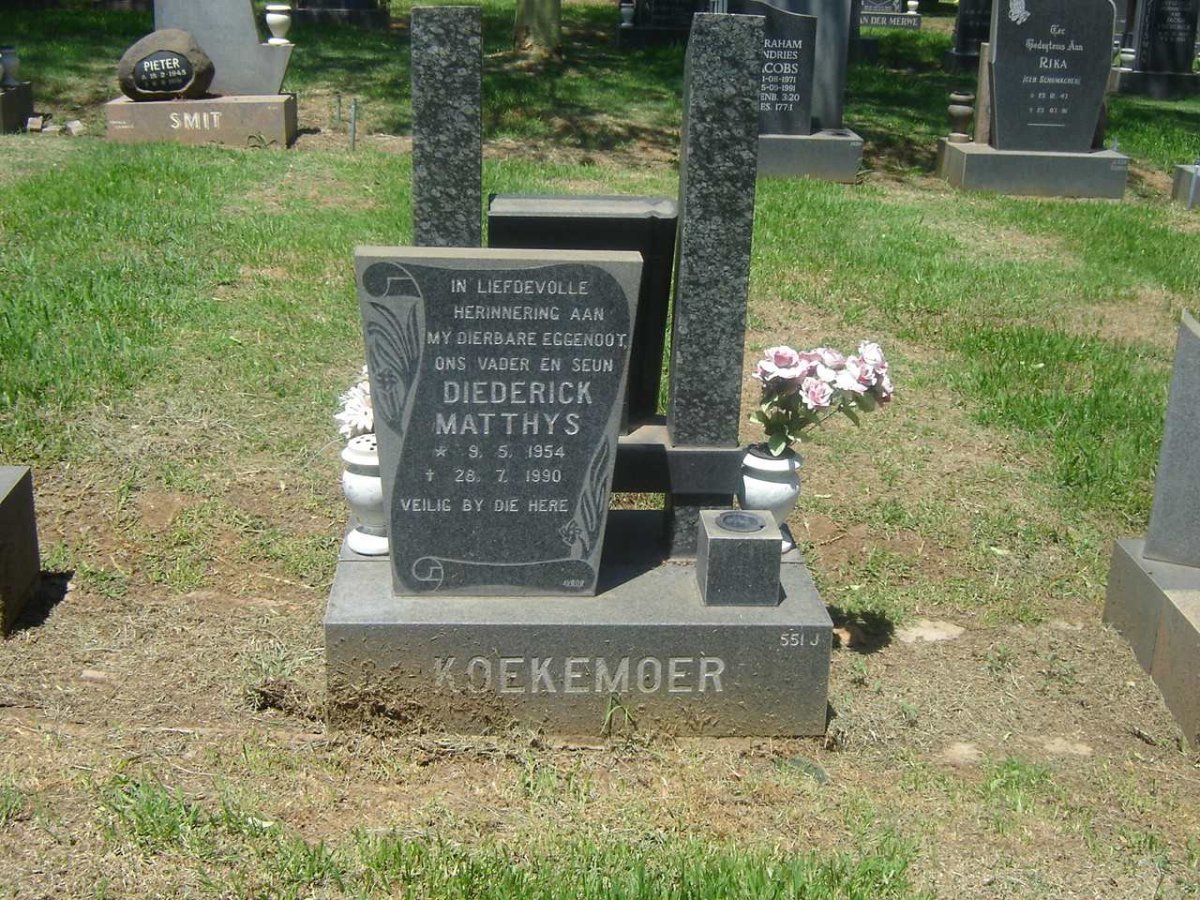 KOEKEMOER Diederick Matthys 1954-1990