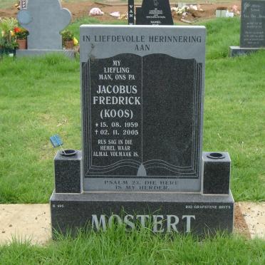 MOSTERT Jacobus Frederick 1959-2005