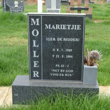 MOLLER Marietjie nee DE RIDDER 1959-2006