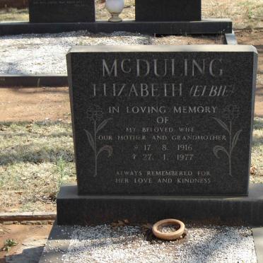 McDULING Elizabeth 1916-1977