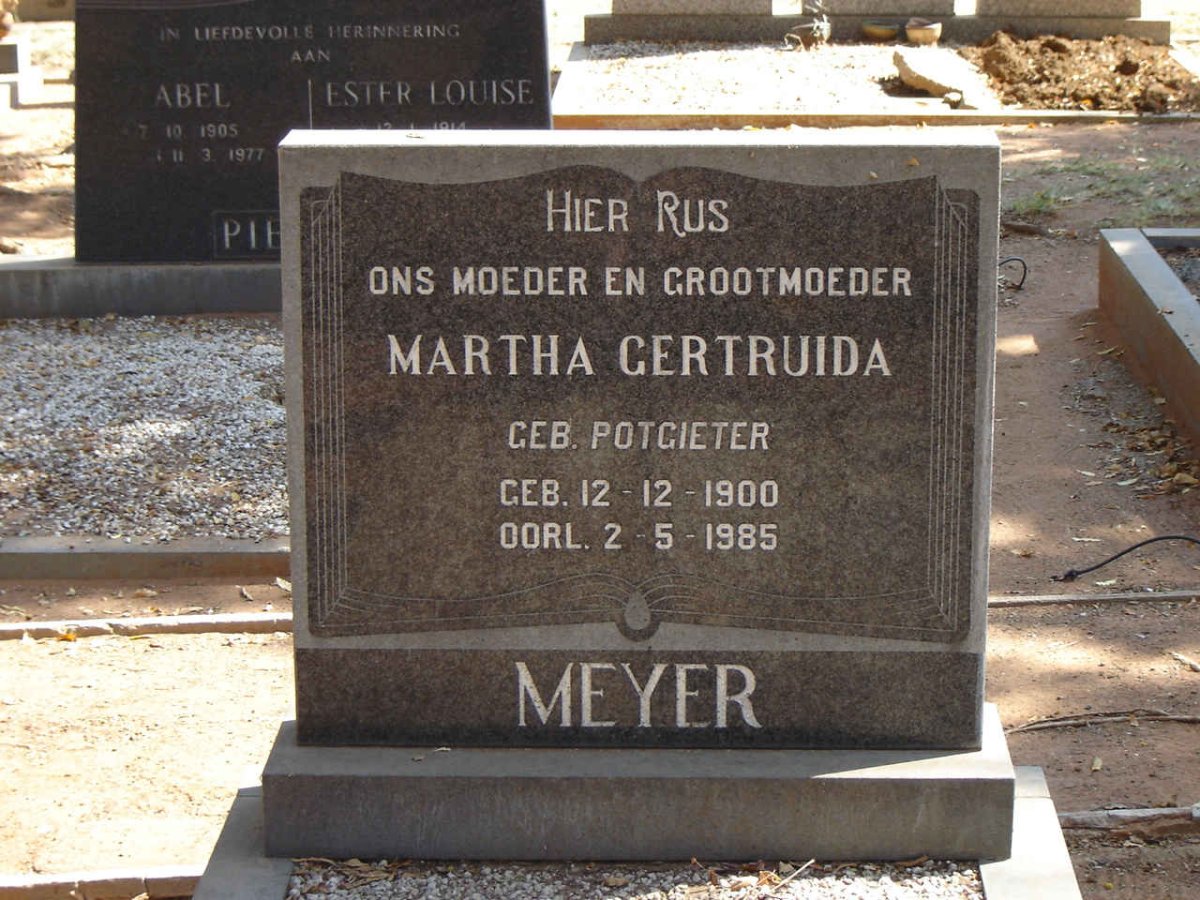 MEYER Martha Gertruida