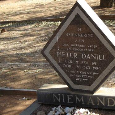 NIEMAND Pieter Daniel 1911-1980