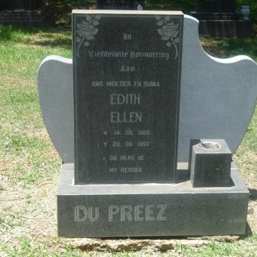 PREEZ Edith Ellen, du 1908-1993