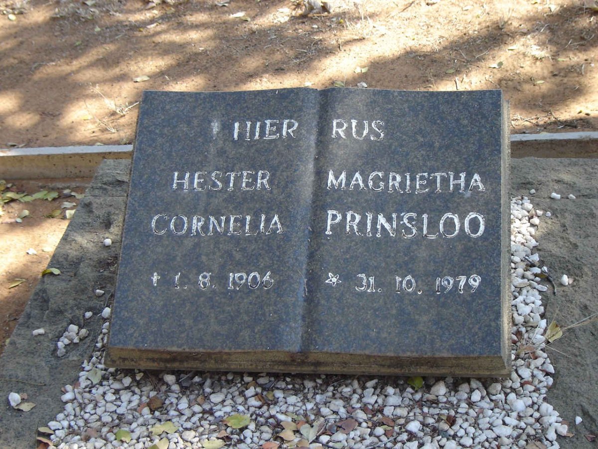 PRINSLOO Hester Magrietha Cornelia 1906-1979