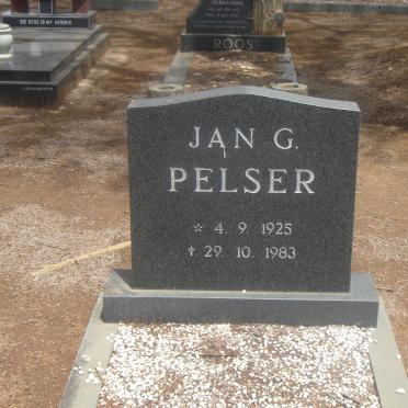 PELSER Jan G.1925-1983